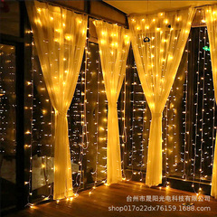 LED light string, ice bar curtain light string, light colored lights, starry sky decorative lights, bedroom indoor party decoration curtain lights