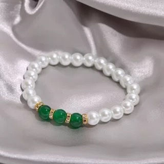 【素素】晴水手串绿色手绳女手链叠戴高级感雨晴小众轻奢|undefined