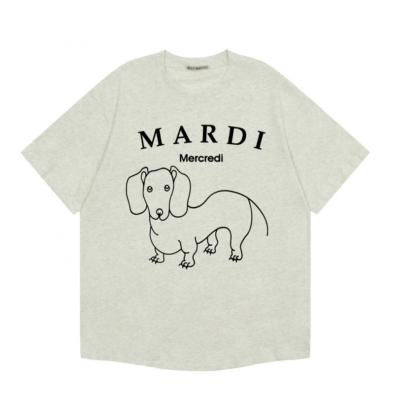 【カウンター品質】韓国マルディトレンドブランド半袖Tシャツリトルデイジードーマンプリントラウンドネックピュアコットンクロスボーダー|undefined