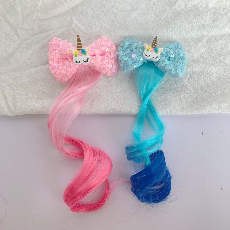 Kid's Cute Unicorn Cloth Bowknot Party Headpieces display picture 4