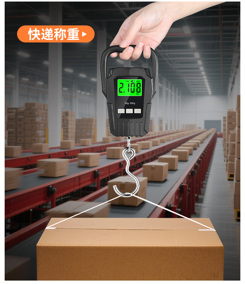 Portable Electronic Hanging Scale Luggage Express Fishing Scale Handheld Spring Scale Multifunctional Precise Digital Scale