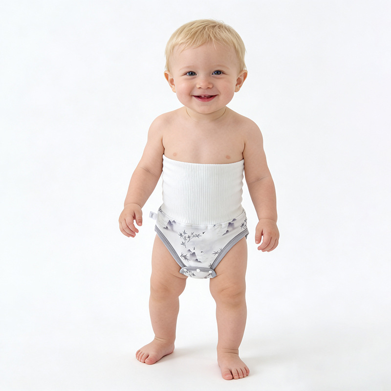 Yunshan Ink Bamboo [Original White High Waist Light Luxury]