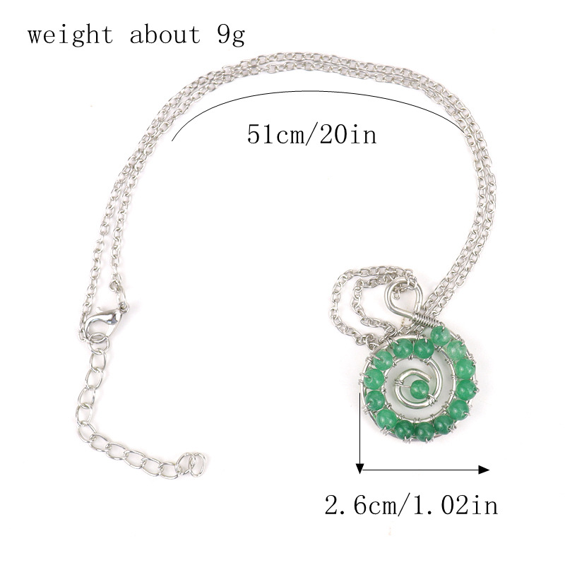 Retro Geometric Agate Plating Crystal Necklace 1 Piece