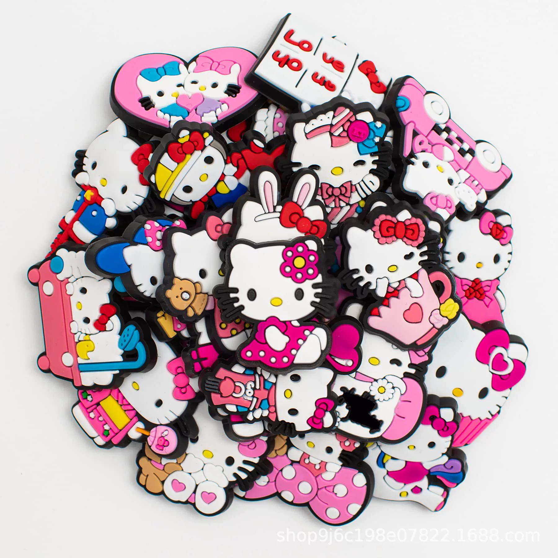 Hello Kitty, мультяшные туфли, съемная пряжка для обуви