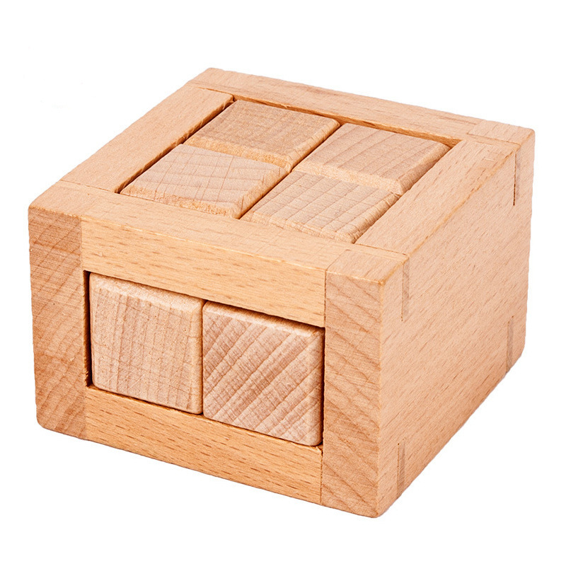 Los estudiantes de la escuela primaria de madera de más de 6 años de edad adultos mortaja bloques de construcción juguetes educativos Luban bloqueo Kong Ming bloqueo conjunto completo al por mayor