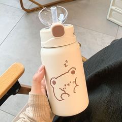 かわいいストロー保温カップ子供カップ卸売り女子小型携帯学生カップins高颜値