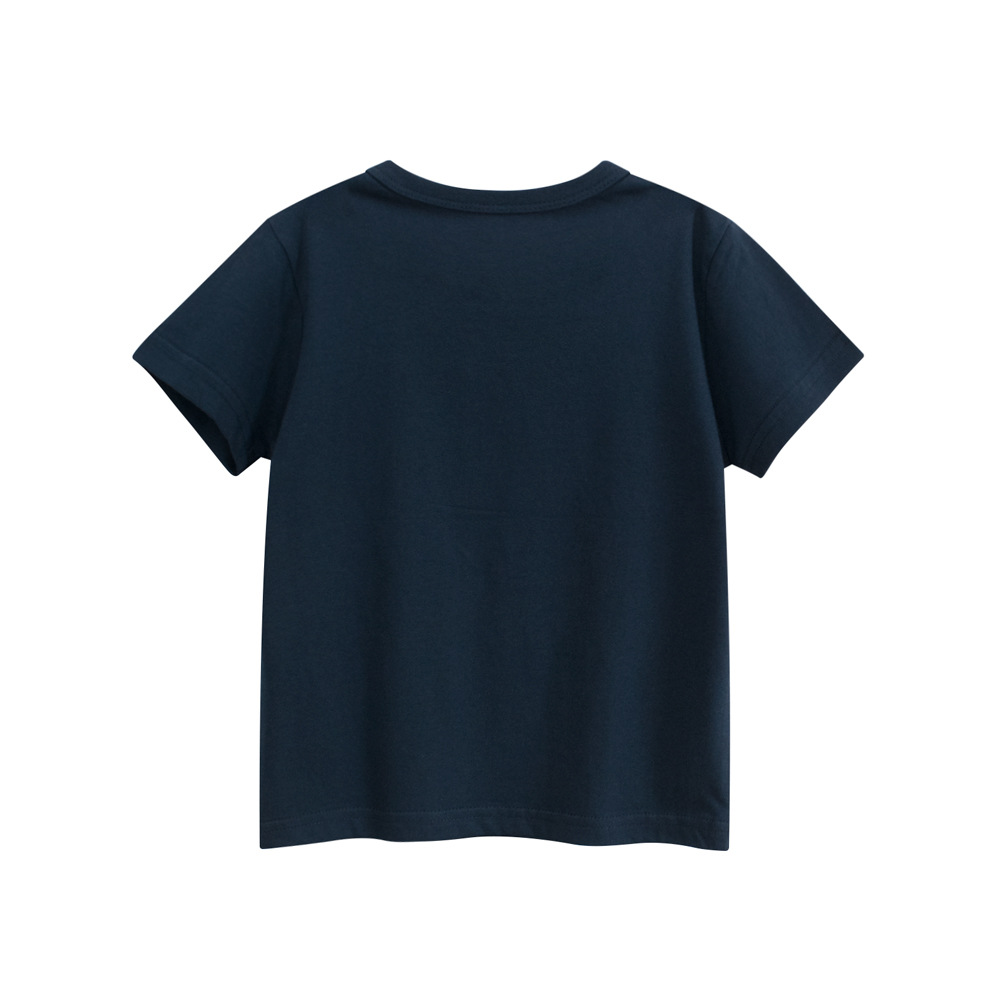 Camiseta de manga corta para niños 2025 verano nueva ropa para niños tops de dibujos animados para niños coreanos ropa para bebés