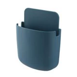 Wall-Mounted Phone Storage Box — Mobile Charging Holder with Hooks, 12.5×7.7×2.5 cm