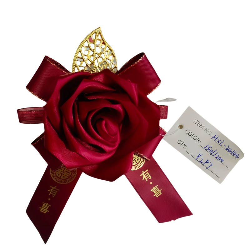 Китайский стиль бутоньерка свадебный полный комплект corsage для невесты и жениха имитационная свадебная композиция букет