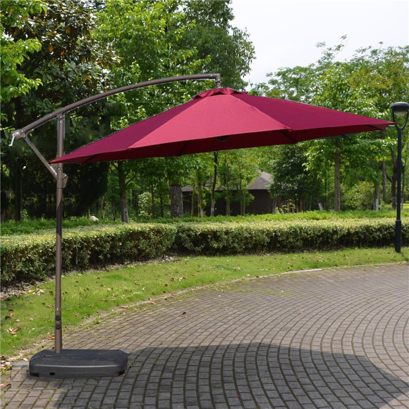 Sombrilla para exteriores, para patio, jardín, terraza, balcón, cafetería, impermeable y resistente al sol, tipo banana, venta al por mayor. image 5