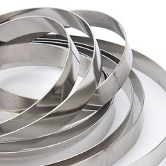 Round stainless steel ring electric pancake pan burrito ring tower ring rice cake baking mousse cake biscuit mold tart ring