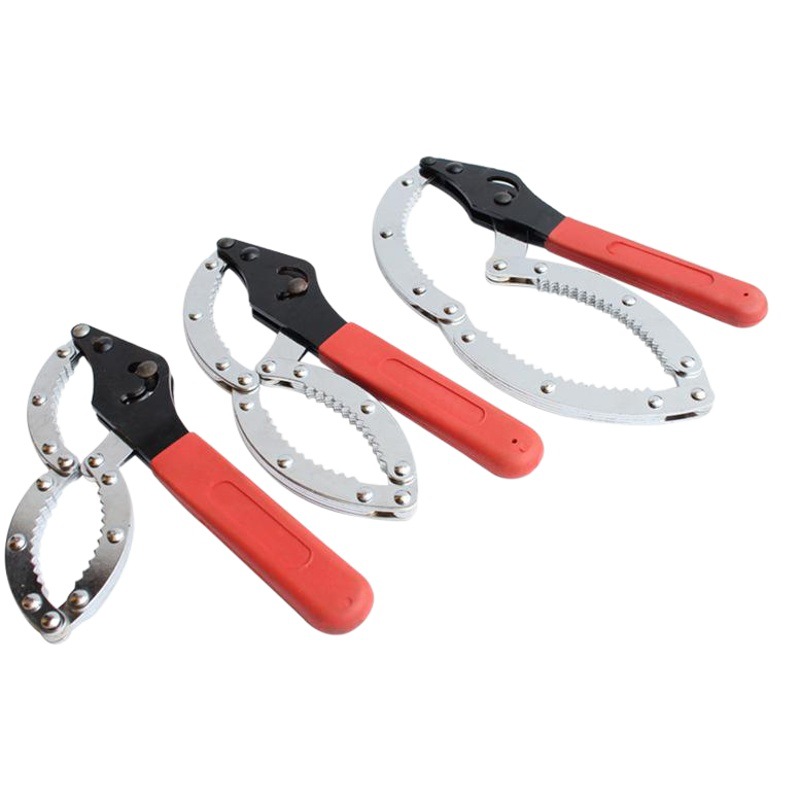 Llave para filtros de aceite de taller de reparación de automóviles al por mayor, llave para cambio de aceite, herramienta de filtro tipo esposas.