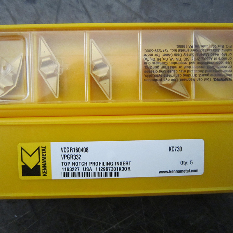 济南肯纳刀片 肯纳车削刀片 数控刀片VCGR160402 KC730
