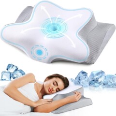 国境を越えた人気の蝶枕、頸椎枕、特別な首枕、深い睡眠枕、低反発枕