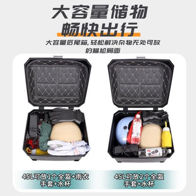 Large-Capacity Motorcycle Trunk, Motorcycle trunk