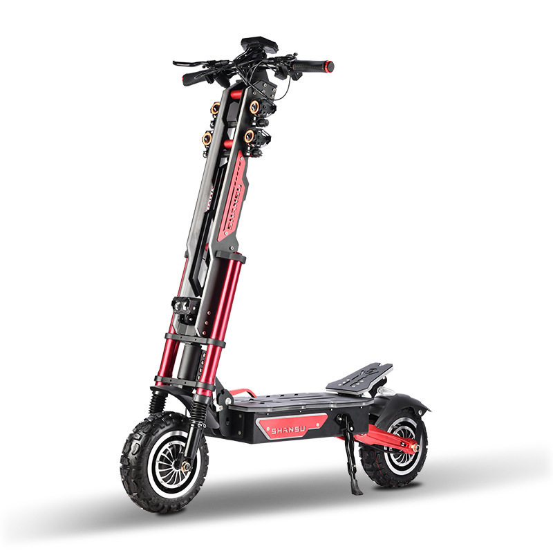 Flash Cross-Border Manufacturer Off-Road Foldable Adult Mobility Scooter Two-Wheel Scooter Hbc-6 Electric Vehicle