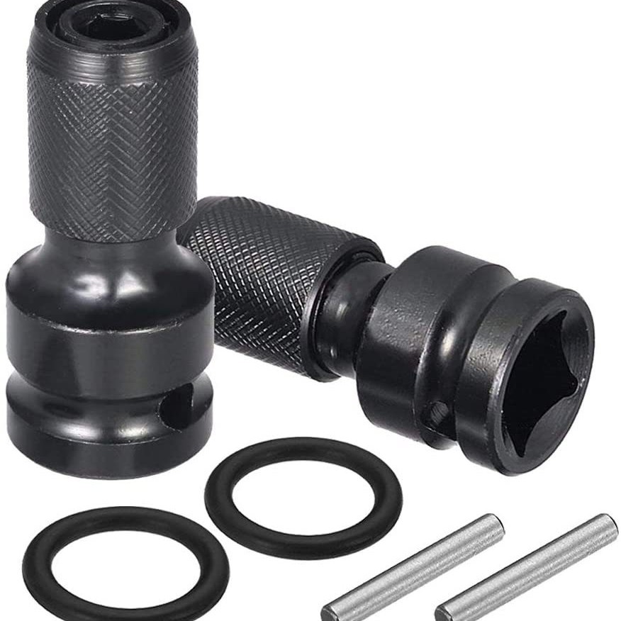 1/2 mango cuadrado giro 1/4 mango hexagonal llave eléctrica conversión conjunta llave eléctrica cabeza de conversión manga telescópica