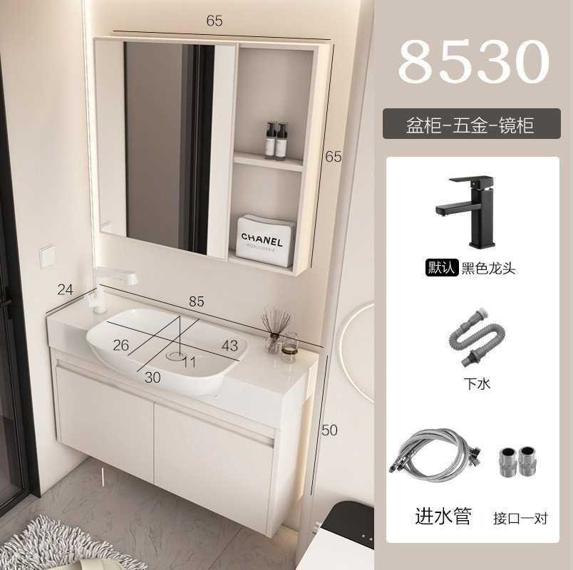 gabinete de baño de aluminio espacio pequeño gabinete de lavabo tipo hogar gabinete de lavabo combinado gabinete de lavabo todo en un lavabo