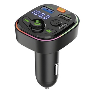 Private model Q6 car charger Bluetooth mp3 player FM transmitter digital display car cigarette lighter PD fast charger car charger