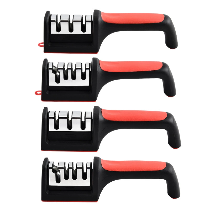 Ручной точильный точильный камень Три-четыре сегмента быстрого точилки Алмазный многофункциональный точильный нож можно повесить двусторонний точильный камень