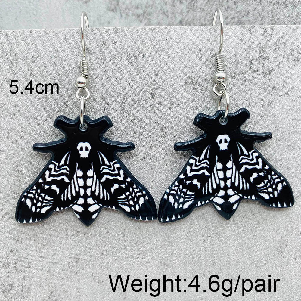 10g Weight Drop Earrings Classification 1 Pair Quantity Street Occasion Acrylic Material Halloween Festival Cartoon Character Pattern Women's Gender Cartoon Style Style 1 Pair Cartoon Style Cartoon Character Arylic Drop Earrings 2