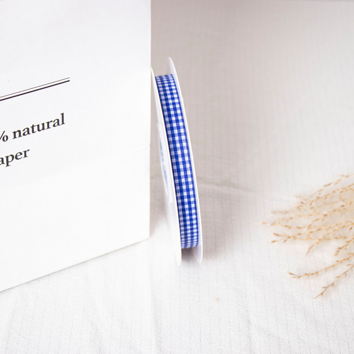 Doble cara cuadrícula cinta horneado embalaje cinta DIY adornos de cabello hechos a mano flores correa ramo correa material de decoración