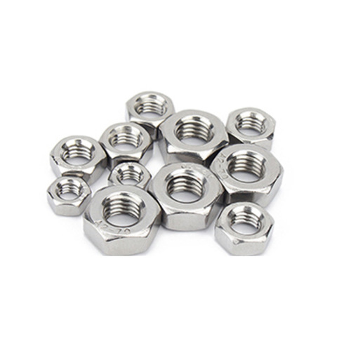 Manufacturer wholesale 304 stainless steel hexagonal nut DIN934 hexagonal screw cap M1.6M2M3M4M5M6-M33