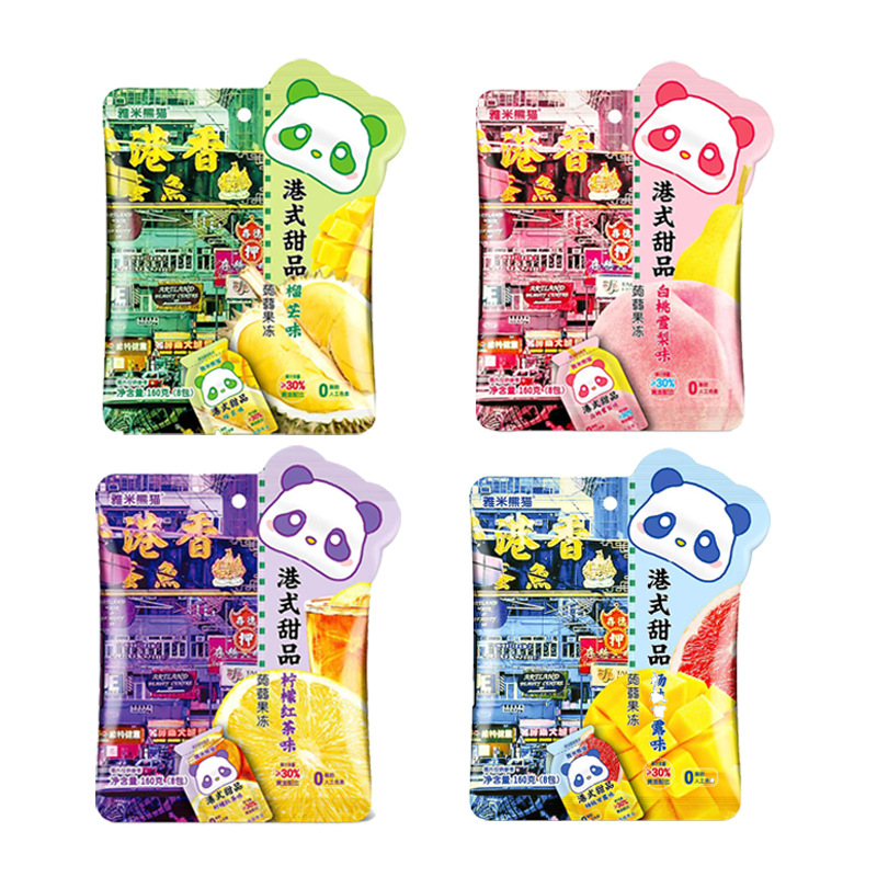 Yami Panda Shirataki Juice Jelly Leisure Children's Jelly Snack Internet Celebrity Hot Selling Wholesale 160g