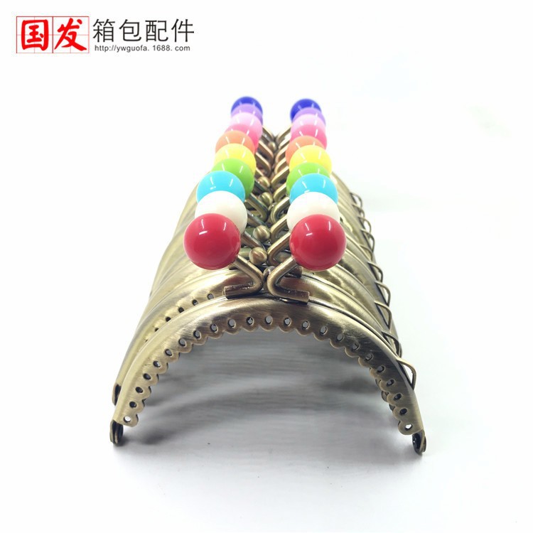 In stock: 8.5Cm semicircular encaje brillante cabeza de caramelo oro 14MM cabeza de caramelo 0207 - 14GT