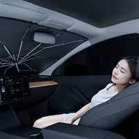 Автомобиль солнцезащитный козырек переднее лобовое стекло автомобиля портативный четыре сезона защиты от солнца открытия теплоизоляции зонтик солнцезащитный козырек выдвижной изогнутый стержень