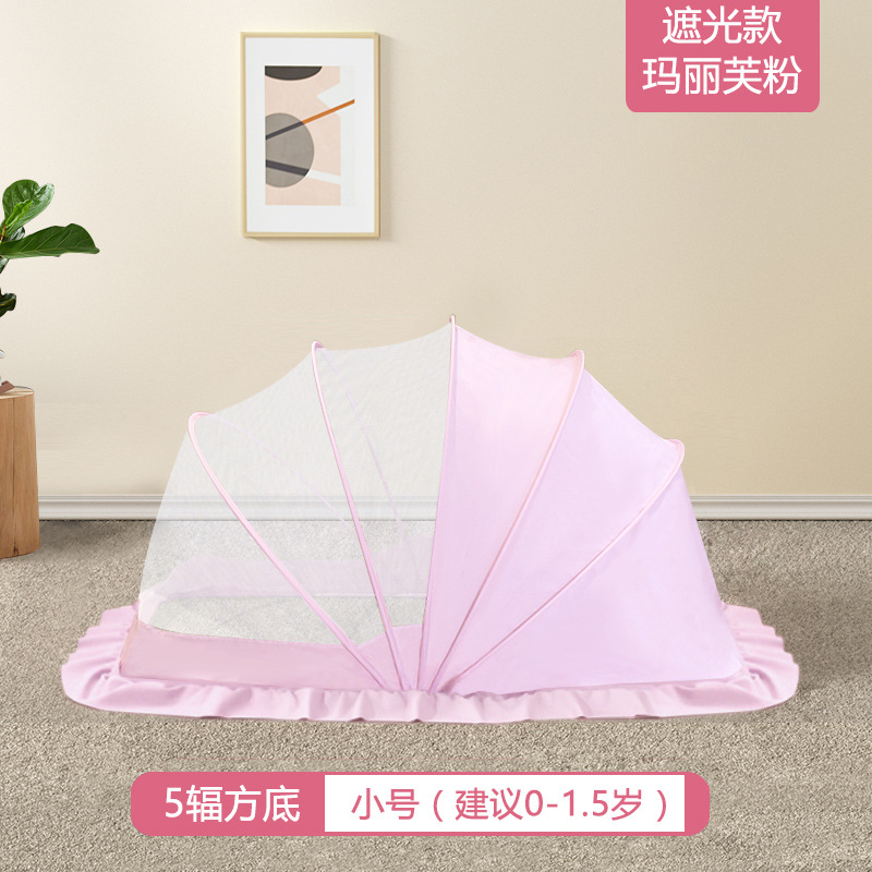 Bebé mosquitera anti-mosquito cubierta de la cama de bebé cubierta completa universal anti-caída de la cubierta de los niños plegable
