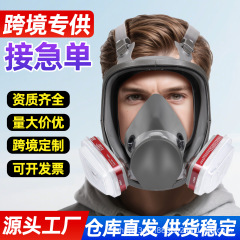 防毒マスク塗装化学工業用農薬全面マスク消防大視野シリカゲル防毒ろ過全マスク卸売り