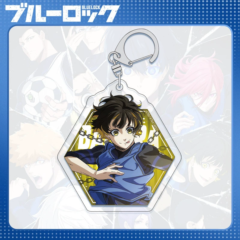 Acrylic Keychain (Blue Lock) Blue Prison Key Bin, double-sided 6 cm, D-system compatible