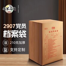 三益档案A4牛皮纸档案袋加厚大容量共青团员党员文件资料收纳袋