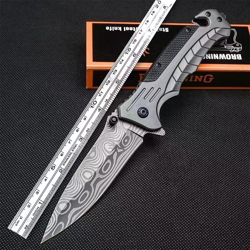 工厂批发户外折叠刀野营多用途小刀高硬度随身便携折刀野外求生刀