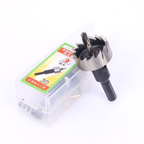 High-speed steel sawtooth hole opener, stainless steel metal hole saw, steel pipe iron sheet hole opener, high-speed steel reaming drill bit