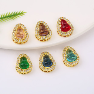 ��ɫ14K������ʯ���J�����Ƭˮ��diy����朴������ħ��ɢ��