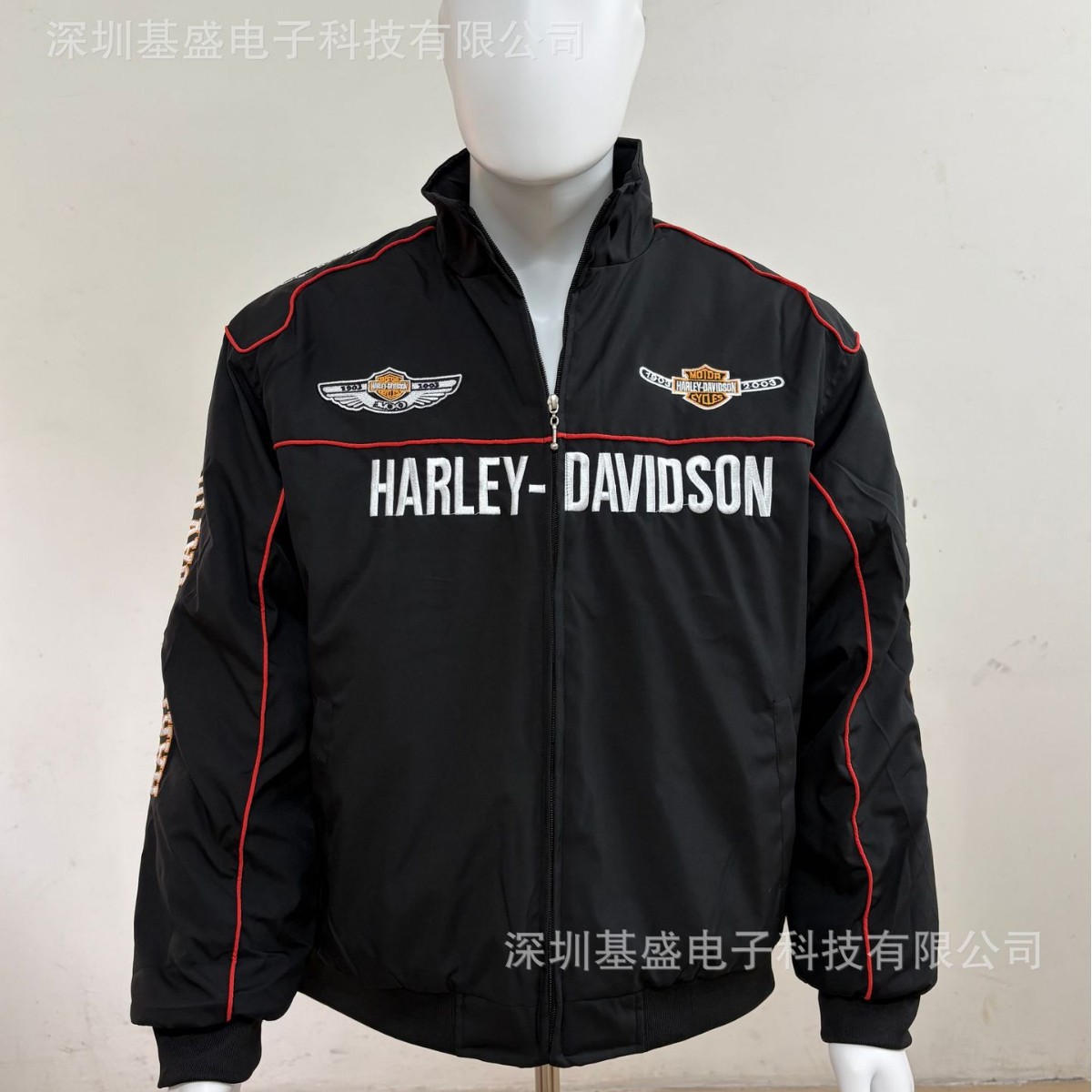 F1 Trendy Embroidered Racing Suit Harley Motorcycle Riding Jacket Padded Jacket American Retro Jacket Custom-Made