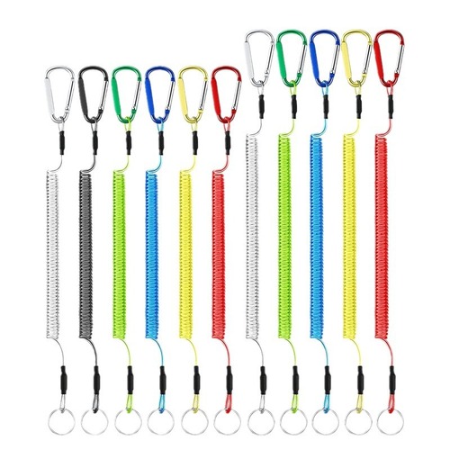 Wire rope climbing buckle accidentally dropped rope telephone line type lure clip control fish device hanging buckle rope high tension fishing gear spring rope