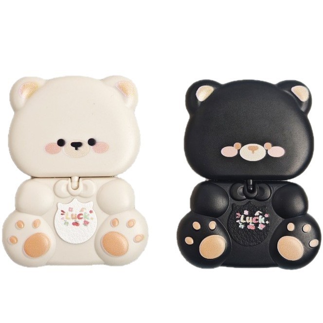 携帯電話ホルダーかわいい 360 度回転クマ漫画 KT 猫ホルダー化粧ミラー携帯電話ケースホルダーが付属しています|undefined