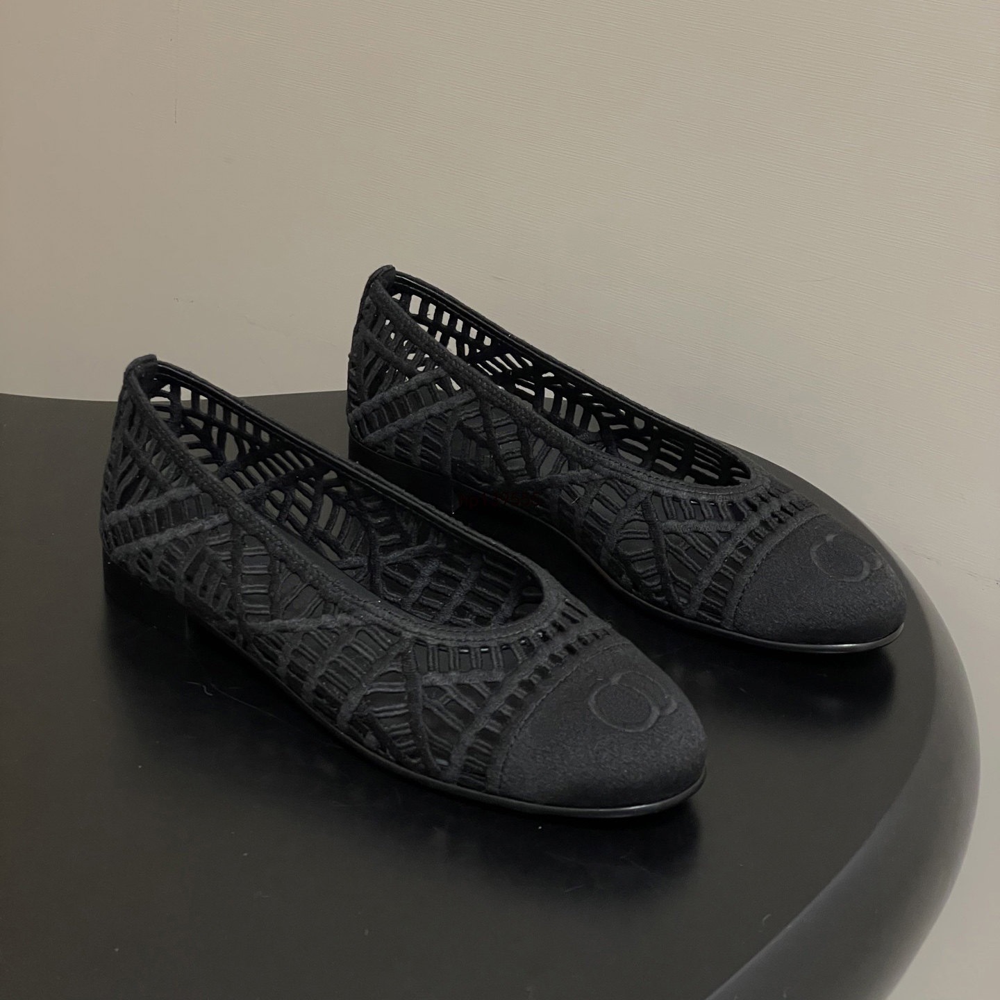 Quality Shoes -style Flat Bow Shallow-cut New Model Genuine Color-blocking Full Leather Elegant Ballet Shoes_vogvips.com