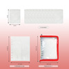 Jewelry storage book with zipper, accessory PVC, jewelry bag, handheld organizer bag, tear-off sheet