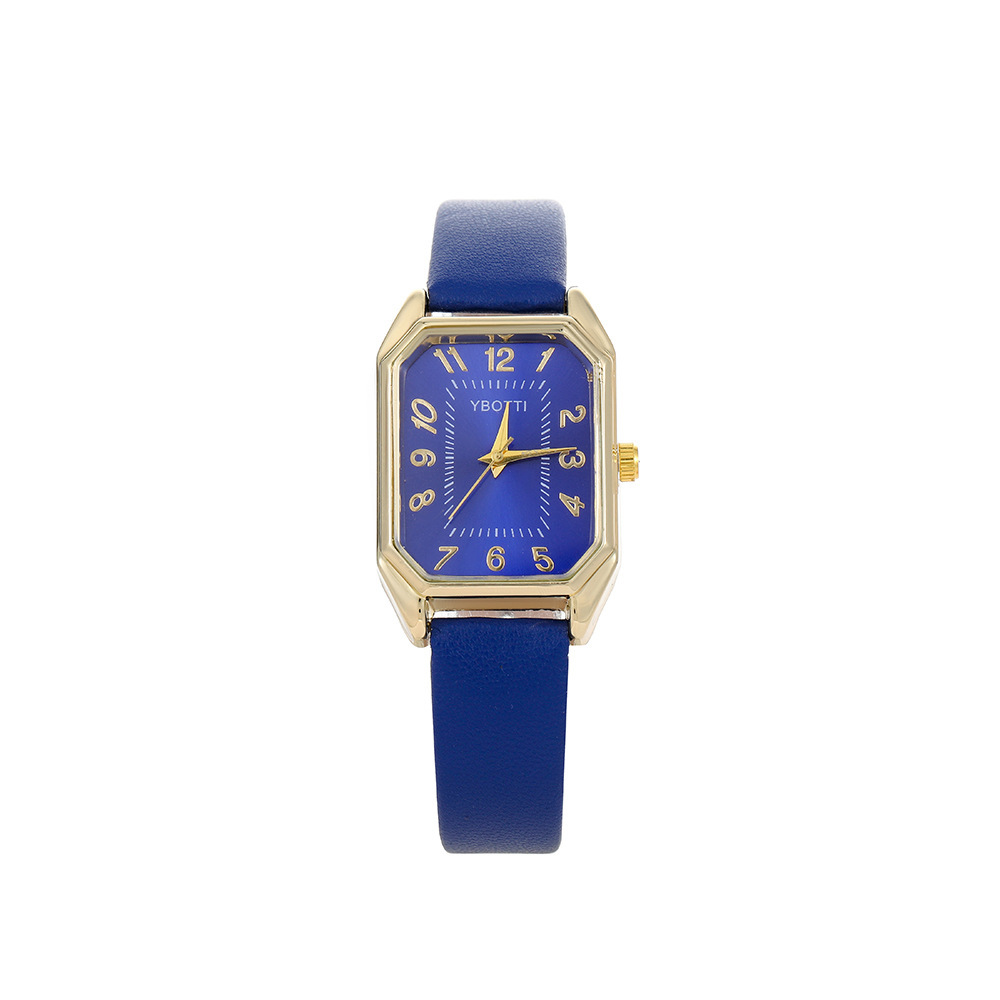 Elegant retro fashionable classic square quartz swiss watch