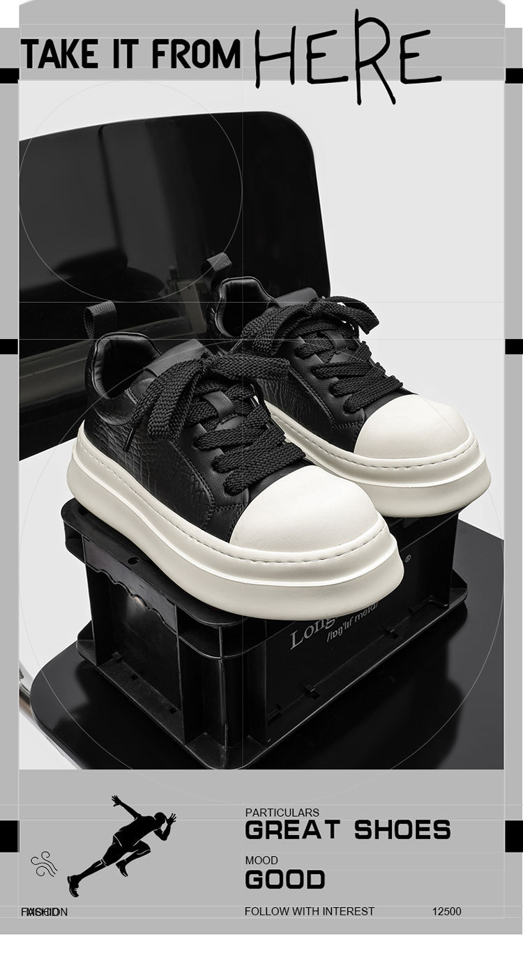 Herren Skaterschuhe Mit Dicker Sohle Und Komfort Passform_voghion.com