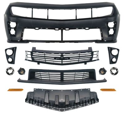 Suitable for 10-23 Models of Camaro Modified Zl1 Body Front Bumper Assembly Ampp1Le Large Surround Hood Kit (Big Surrounded) - 10-13-camaro-zl1-front-surround
