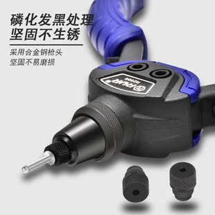 Manual Rivet Gun for Nuts, Rivets, and Studs, Aluminum Alloy Rivet Gun, Latin Gun Pliers, Household Nailer