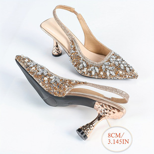 I 14771 Square heel toe cap sandals �������^���^��Ь
