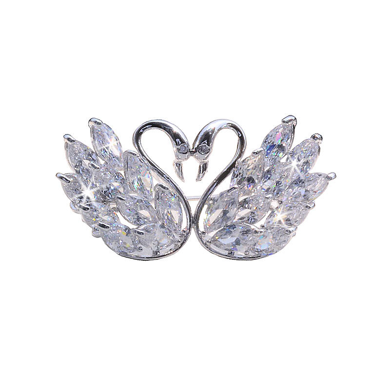 Internet celebridad giratorio de doble capa de copo de nieve anillo completo anillo de diamante japonés y coreano exagerado elegante anillo abierto de las mujeres de lujo