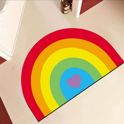 mat absorbent bathroom non-slip mat, Avtomobil döşəmə paspasları - rainbow-40-60cm-diatom-mud
