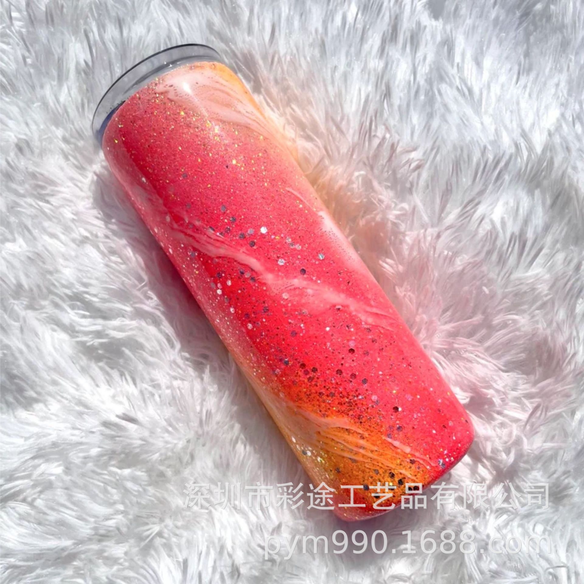 闪粉亮片保温杯